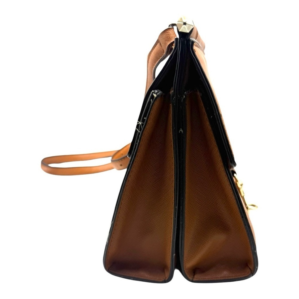Lionel Brittany Cognac Vegan Leather Purse Saddlebag Crossbody - Picture 2 of 8
